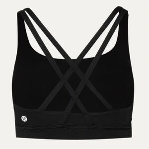 lululemon athletica Black Cross-Back Sports Bra